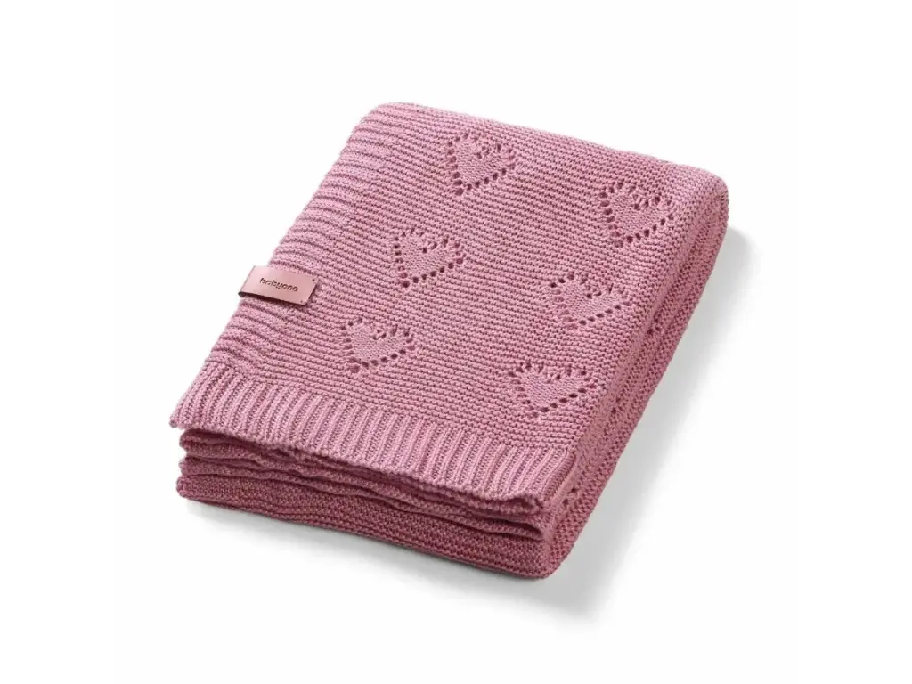 BabyOno -  Bamboo Knitted Blanket Blush