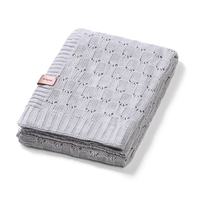 BabyOno -  Bamboo Knitted Blanket Grey