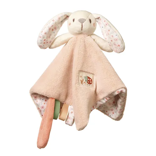 [BN1539] BabyOno - Cuddly toy RABBIT MILLY (Πανάκι Παρηγοριάς με κλιπ για την πιπίλα 26cm)