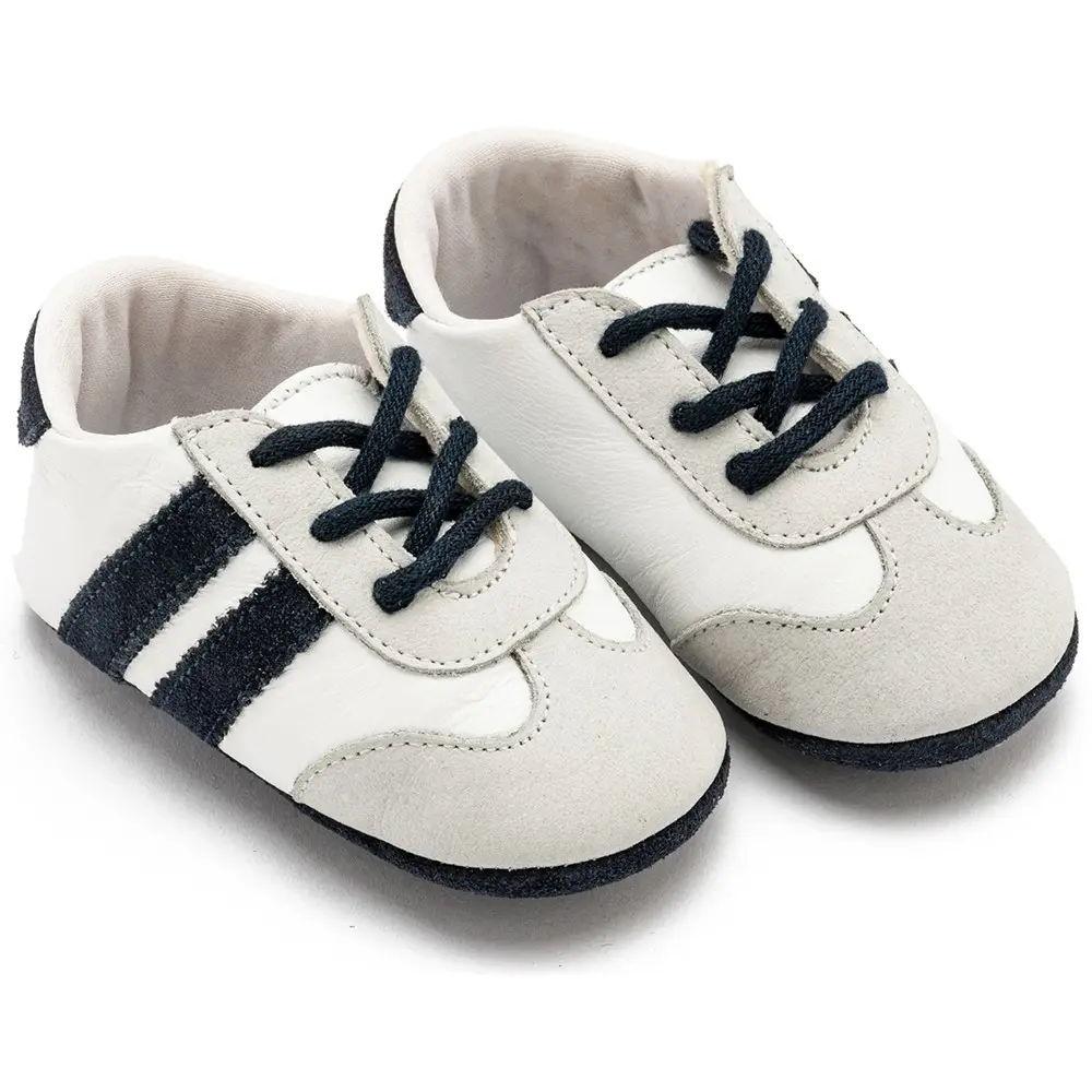BABYWALKER BOY SHOES MI.1129 (White/Gray/Blue)