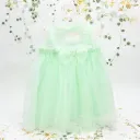 SoapTales -  Light Green Polka Dot Dress