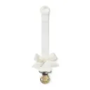Elodie - Pacifier Clip - Vanilla White