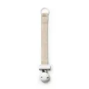 Elodie - Pacifier Clip Wood - Silver Sheen